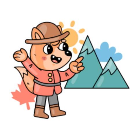Mountain sticker