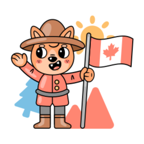 Canada day sticker