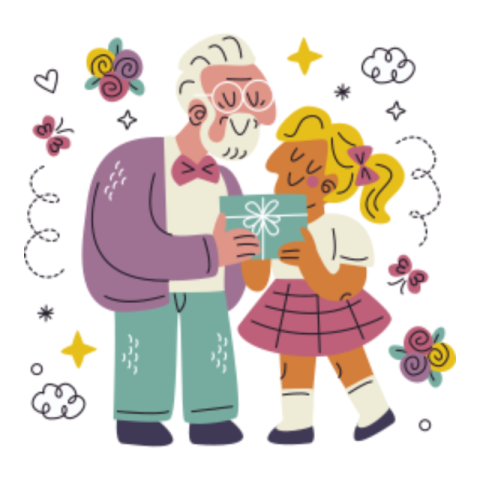 Grandfather sticker