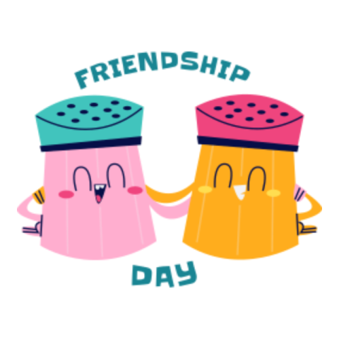Friendship day sticker