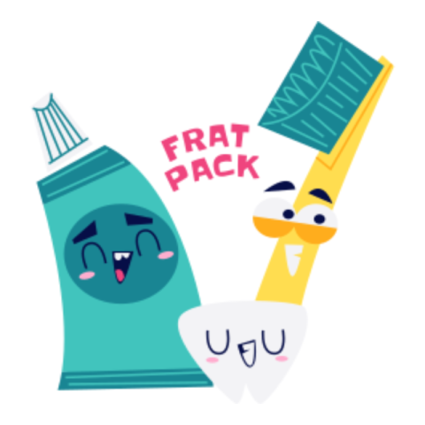 Dental care sticker
