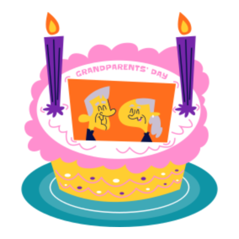Cake sticker