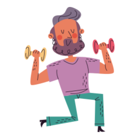 Dumbbell sticker