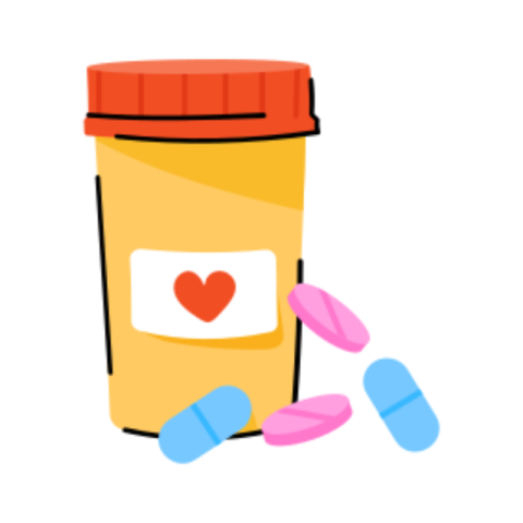 Pill jar sticker