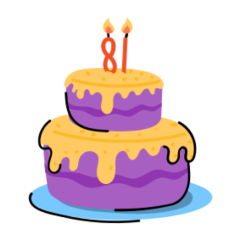 Cake sticker
