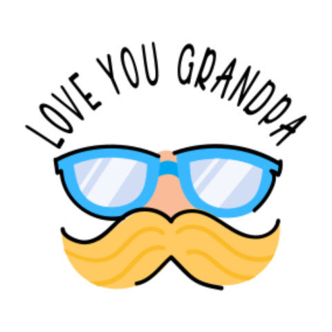 Hipster sticker