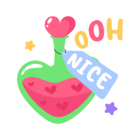 Love potion sticker