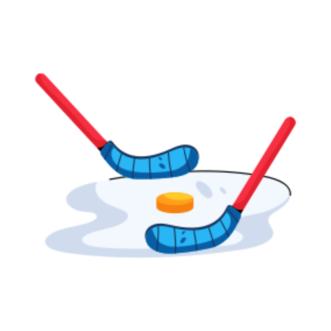 Ice hockey sticker