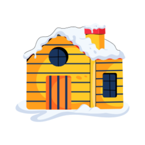 Cottage sticker
