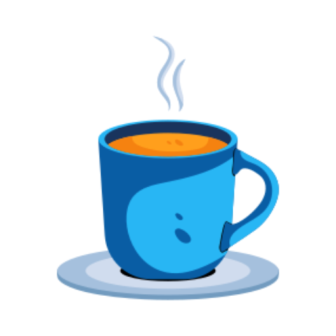 Hot coffee sticker