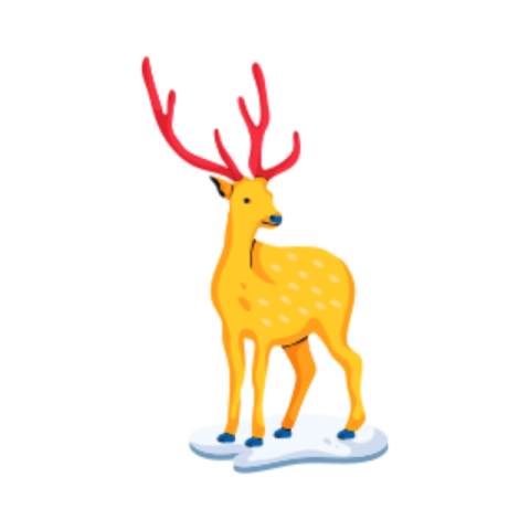 Reindeer sticker