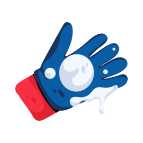 Snow ball sticker
