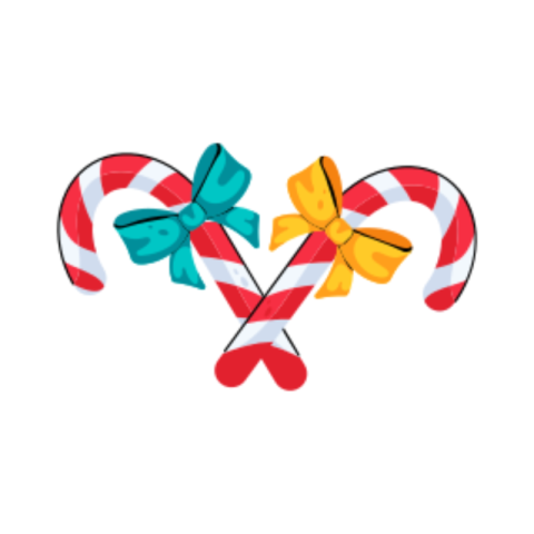 Candy canes sticker