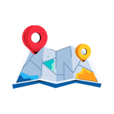 Location map sticker