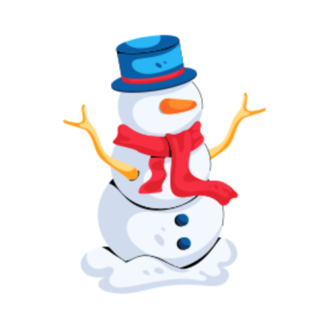 Snowman sticker