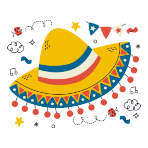 Sombrero sticker