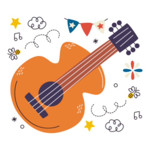 Guitar sticker