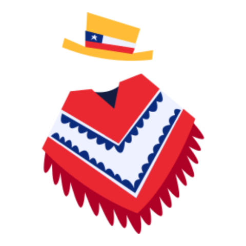 Traditional clothes sticker