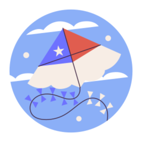 Kite sticker