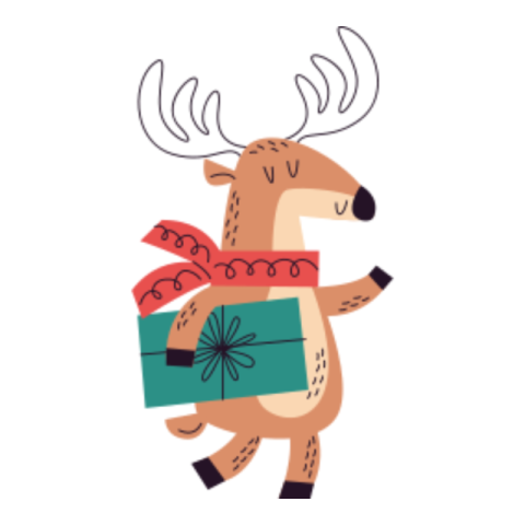 Reindeer sticker