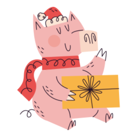 Pig sticker