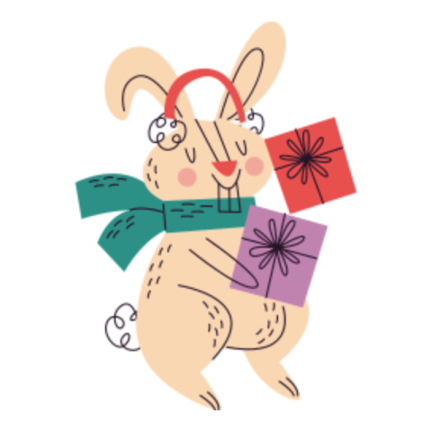 Rabbit sticker 2