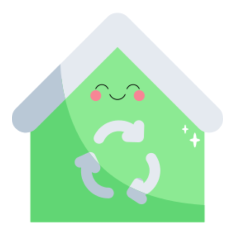 Eco house sticker