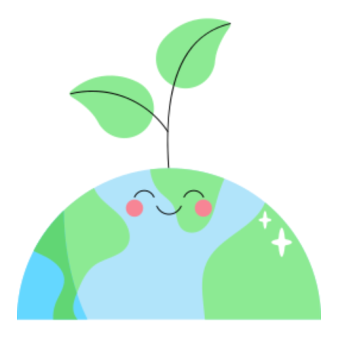 Grow plant sticker