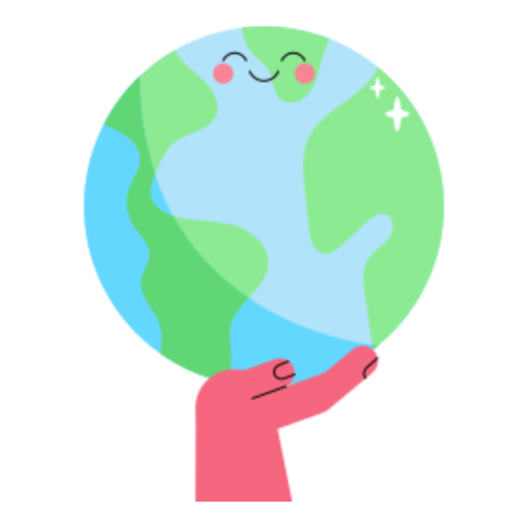 Save earth sticker