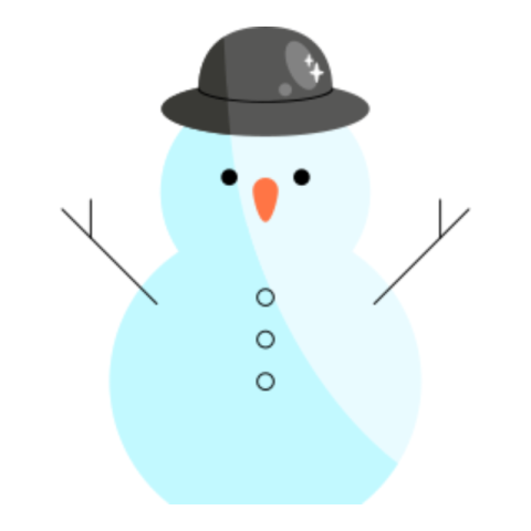 Snowman sticker