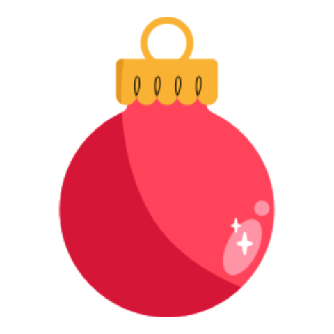 Christmas ball sticker