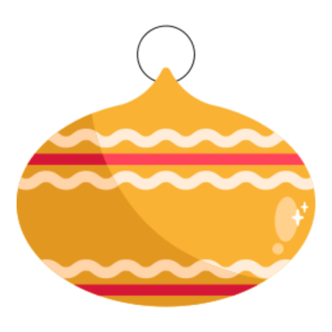 Christmas ball sticker 2