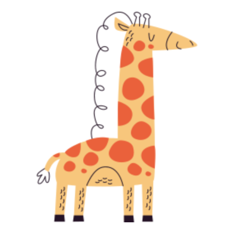 Giraffe sticker