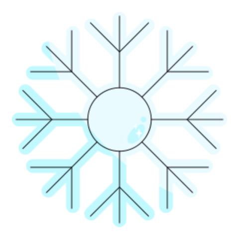 Snow sticker