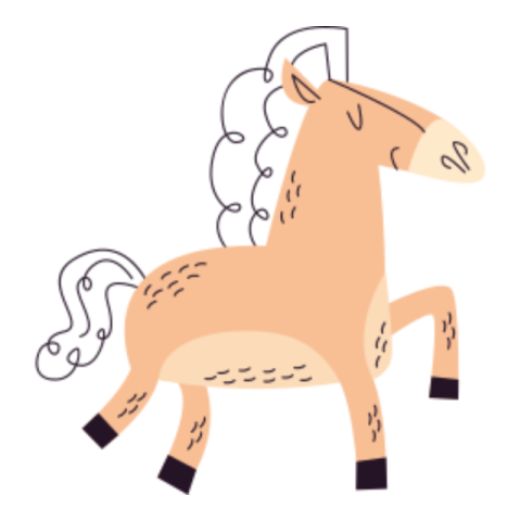Horse sticker