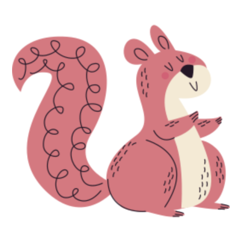 Squirrel sticker