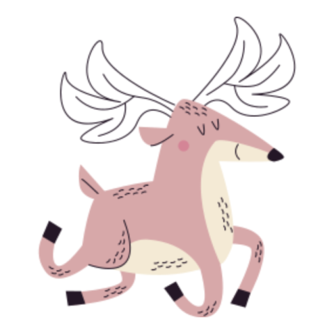 Deer sticker
