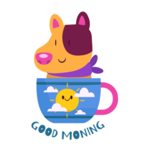 Good morning sticker 3
