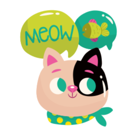Cat sticker