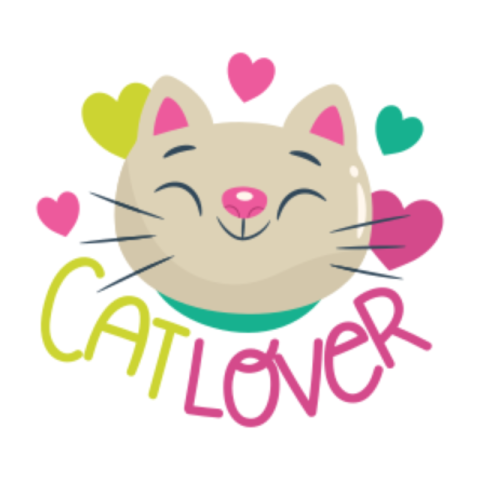 Cat lover sticker