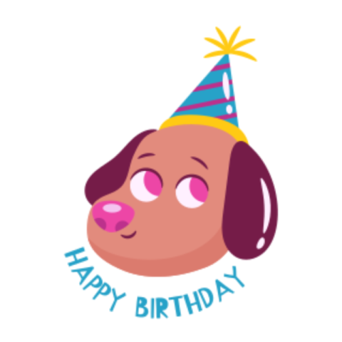 Happy birthday sticker