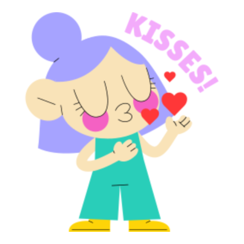 Kiss sticker 3