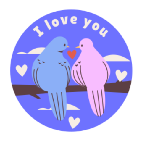 Birds sticker