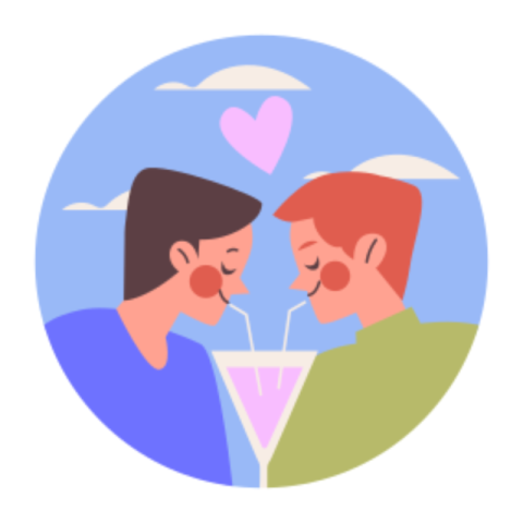 Couple sticker