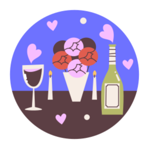 Dinner sticker