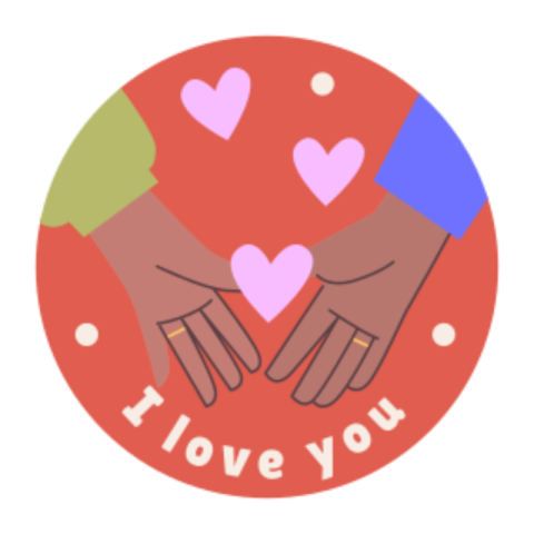 Holding Hands sticker