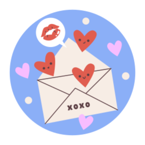 Letter sticker