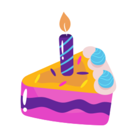 Birthday cake sticker 4