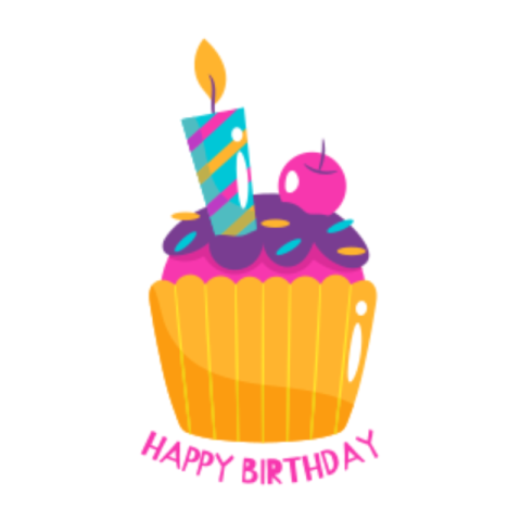 Cupcake sticker 2