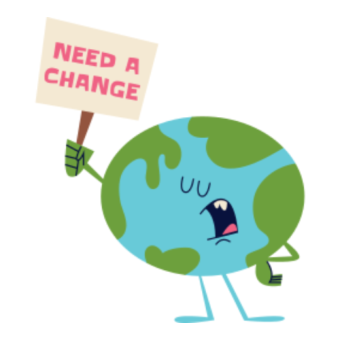 Save the planet sticker